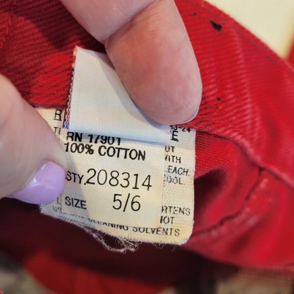 Rocky Mountain Size 5/6  Women's RED Denim Mom Jeans Bareback USA Vtg Rockies - Picture 2 of 14